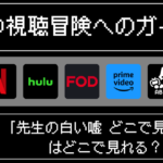 先生の白い嘘はどこで見れるはどこで見れる？おすすめの配信サービスやサブスク徹底解説！